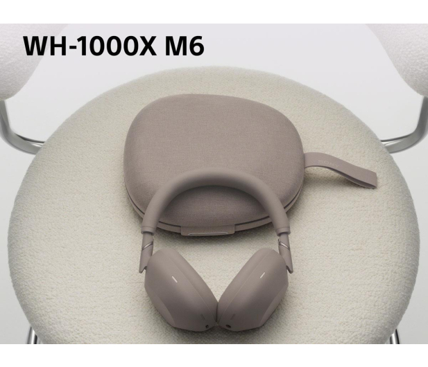 Sony WH-1000XM6 Piaskowe - 1549200 - zdjęcie 9